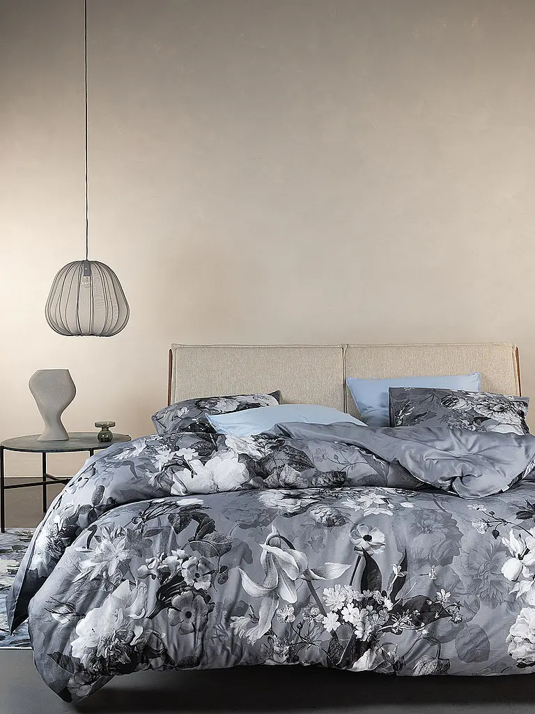 ESSENZA | Biancheria da letto in raso 70x90cm / 140x200cm FLOOR Global Grey | Grigio chiaro