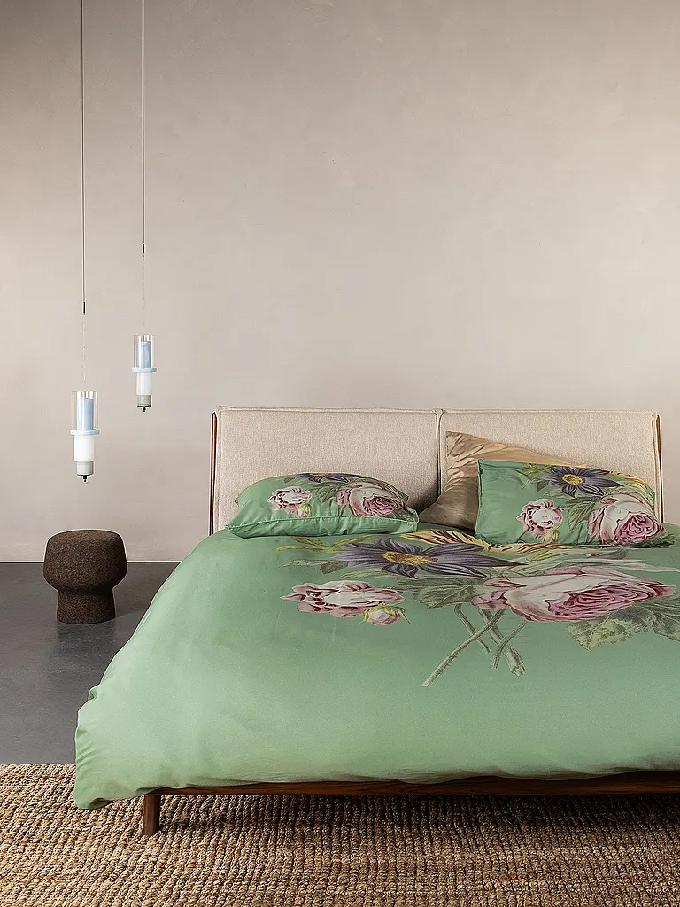 ESSENZA | Biancheria da letto in raso 70x90cm / 140x200cm MADIA Basil Green | Oliva