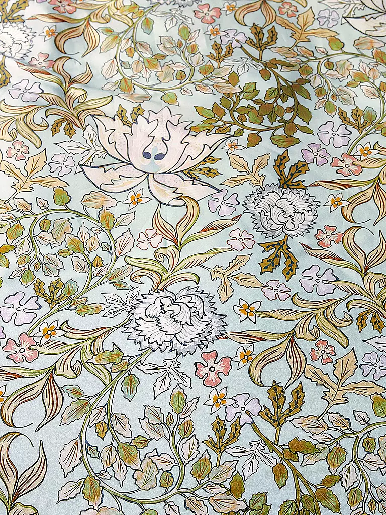 ESSENZA | Biancheria da letto in raso 70x90cm / 140x200cm Ophelia Hazy Blue | Verde chiaro