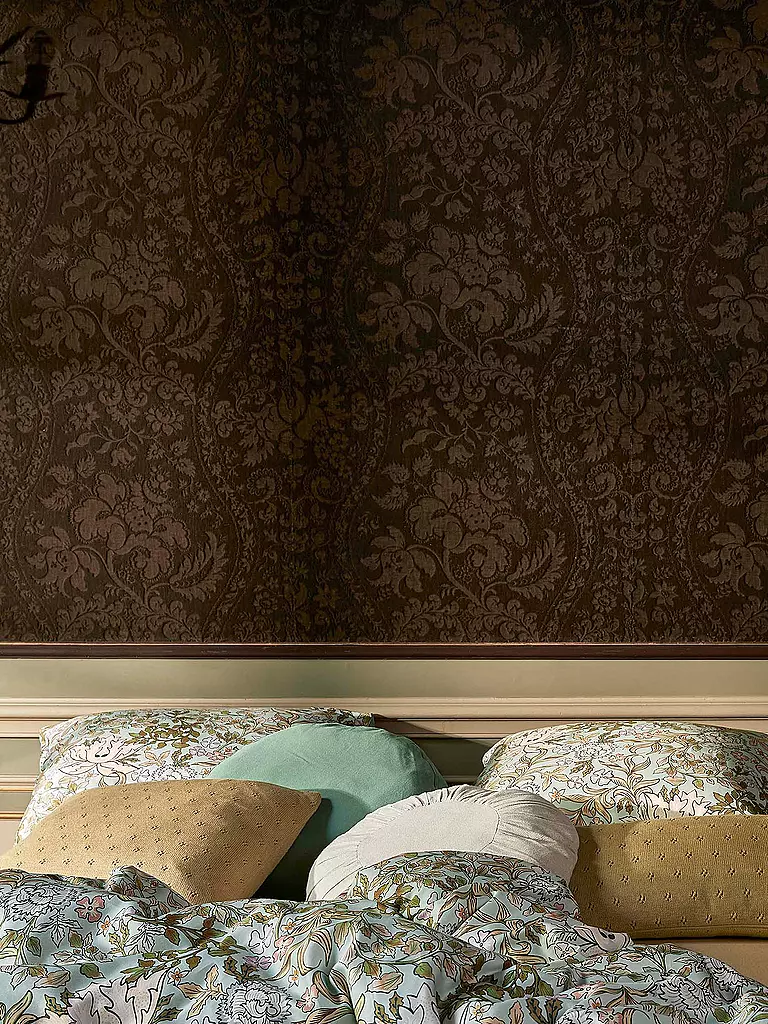 ESSENZA | Biancheria da letto in raso 70x90cm / 140x200cm Ophelia Hazy Blue | Verde chiaro