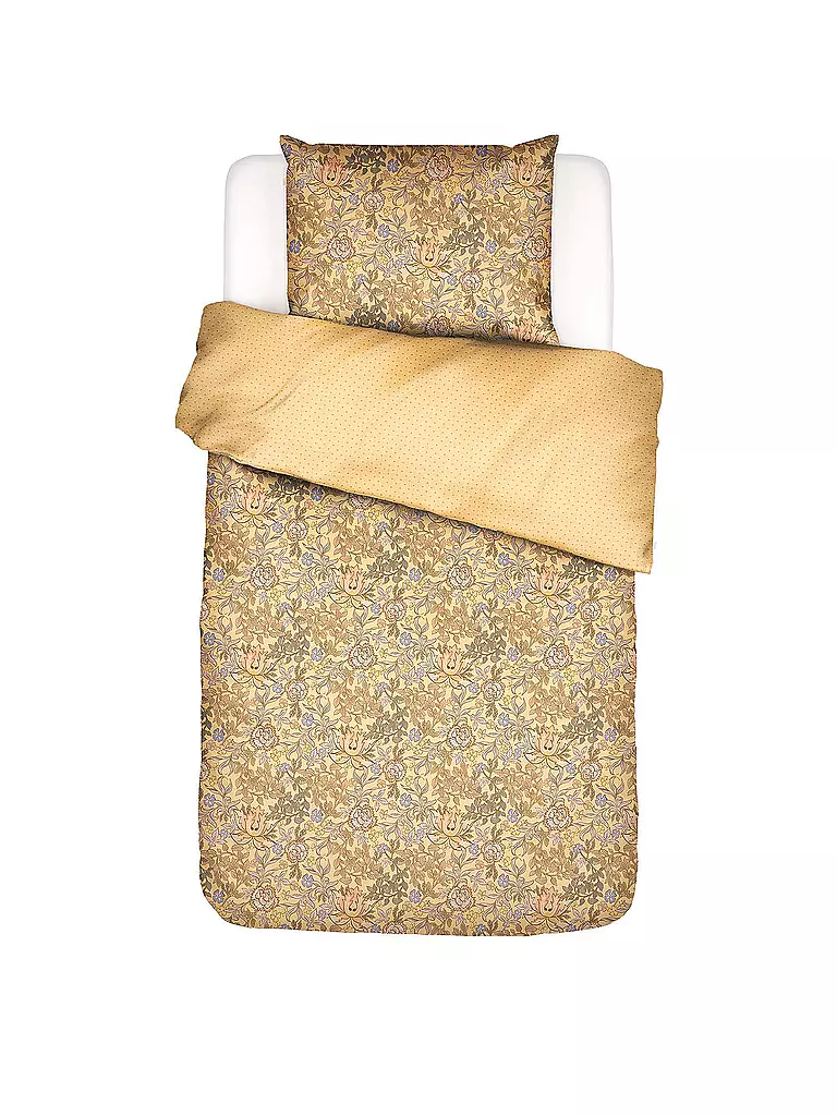 ESSENZA | Biancheria da letto in raso 70x90cm / 140x200cm Ophelia Sahara Sun | Cammello