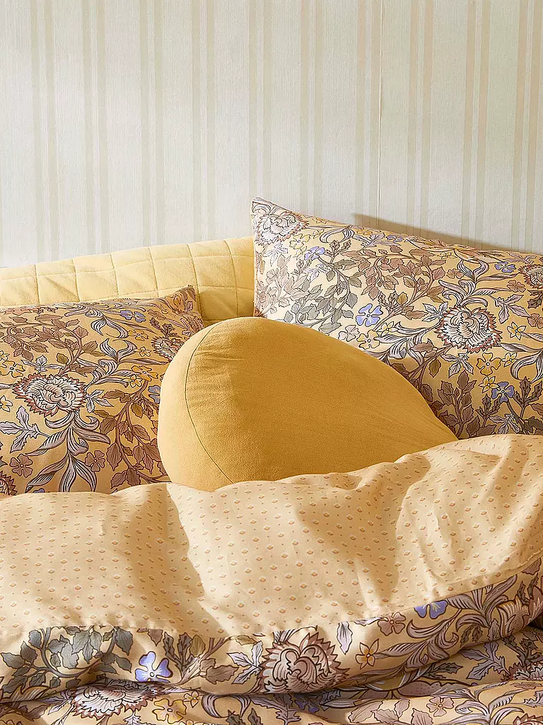 ESSENZA | Biancheria da letto in raso 70x90cm / 140x200cm Ophelia Sahara Sun | Cammello