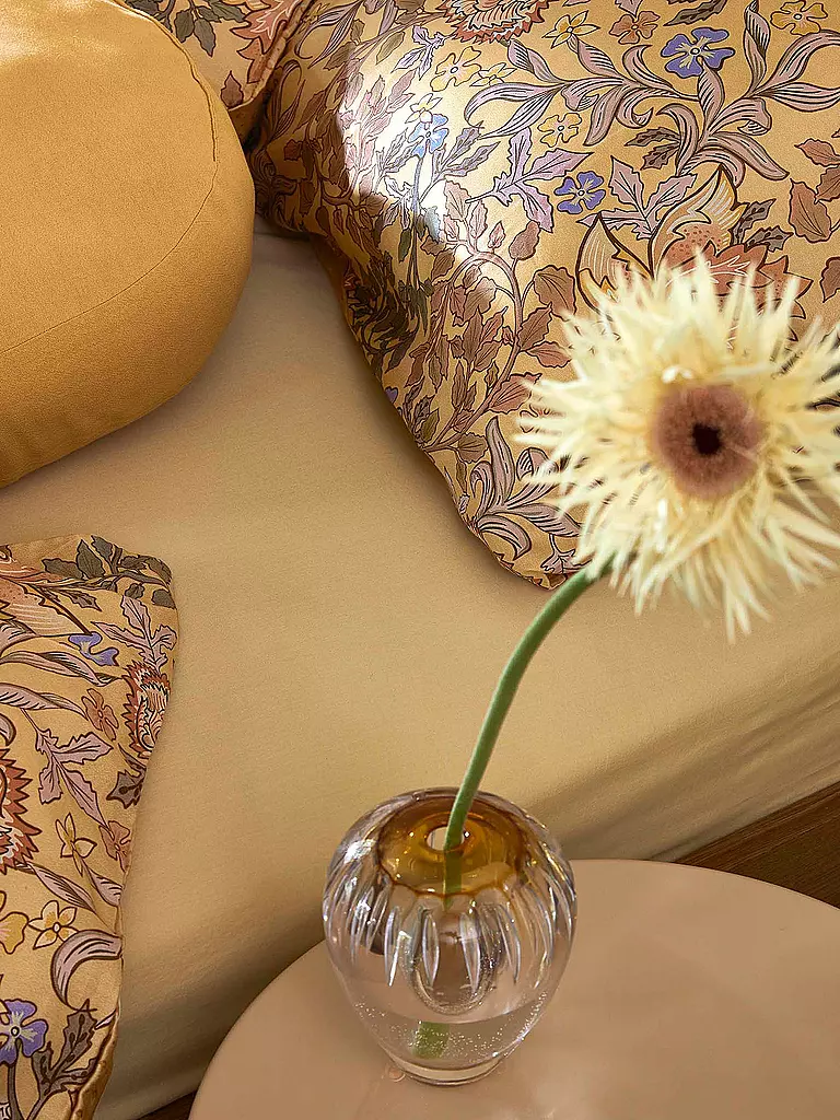 ESSENZA | Biancheria da letto in raso 70x90cm / 140x200cm Ophelia Sahara Sun | Cammello