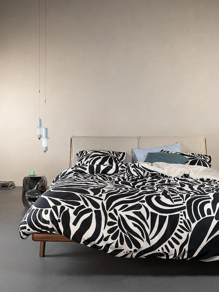 ESSENZA | Biancheria da letto in raso 70x90cm / 140x220cm ALLORI Antracite | Grigio