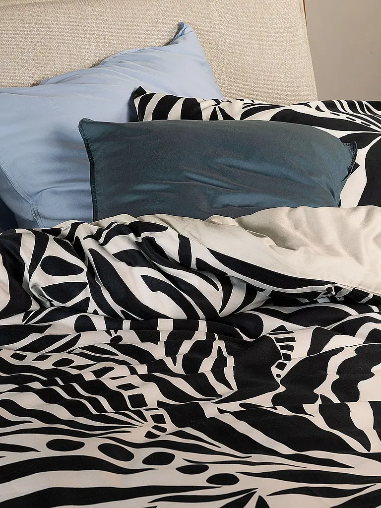 ESSENZA | Biancheria da letto in raso 70x90cm / 140x220cm ALLORI Antracite |