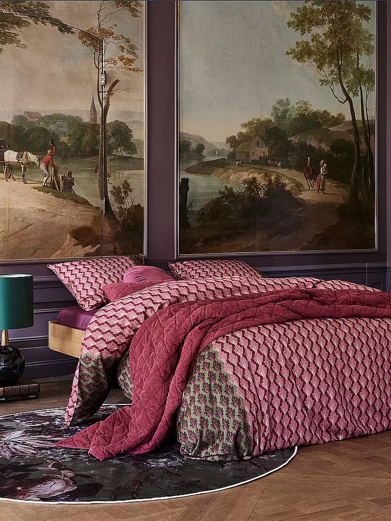 ESSENZA | Biancheria da letto in raso 70x90cm/140x200cm TESSE Rosso Ciliegia | Rosso