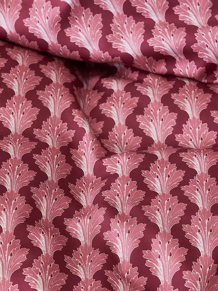 ESSENZA | Biancheria da letto in raso 70x90cm/140x200cm TESSE Rosso Ciliegia | 
