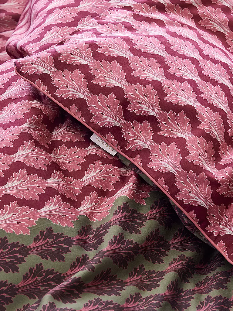 ESSENZA | Biancheria da letto in raso 70x90cm/140x200cm TESSE Rosso Ciliegia | 