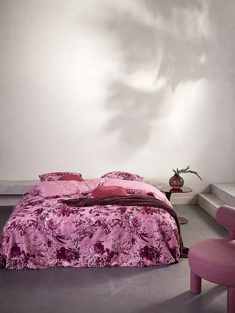 ESSENZA | Biancheria da letto in raso ANNABELLA 70x90cm/140x200cm Spot on Pink | Bacca