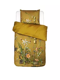 ESSENZA | Biancheria da letto in raso FABRICE 70x90cm/140x200cm Flower Ocher | Giallo