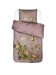 ESSENZA | Biancheria da letto in raso FABRICE 70x90cm/140x200cm Flower Ocher | Rosa