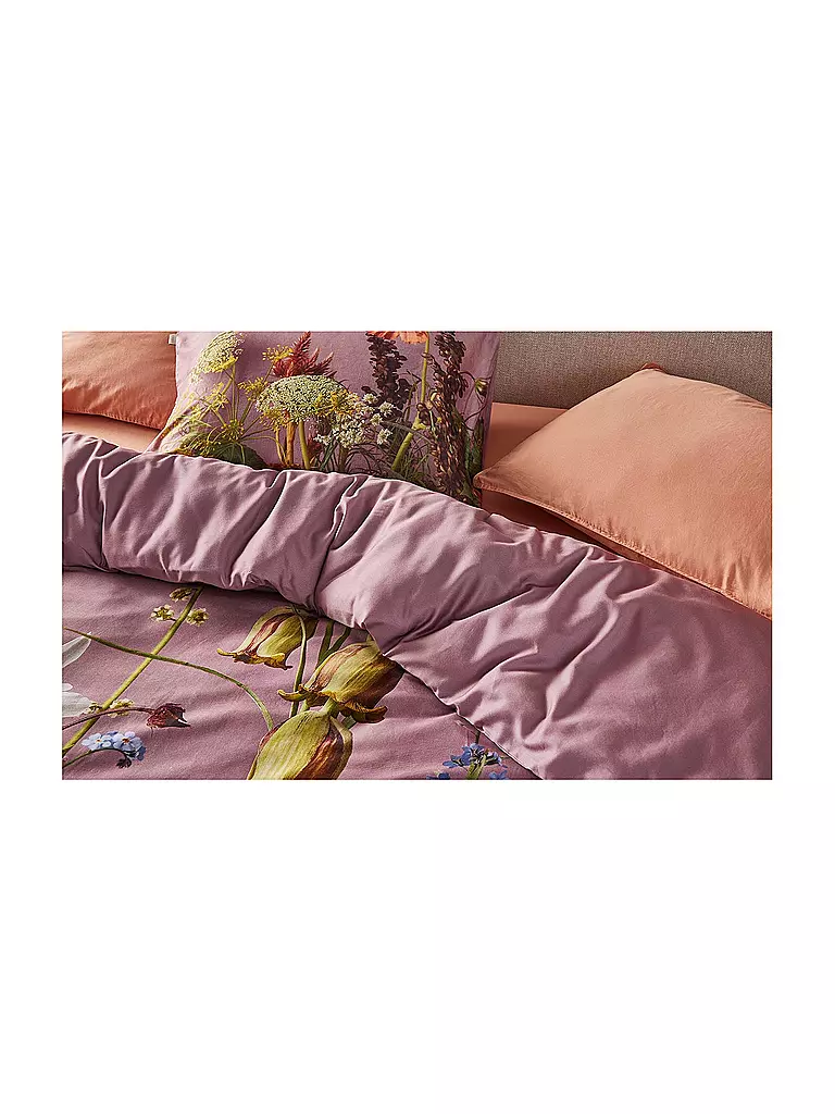 ESSENZA | Biancheria da letto in raso FABRICE 70x90cm/140x200cm Woodrose | 