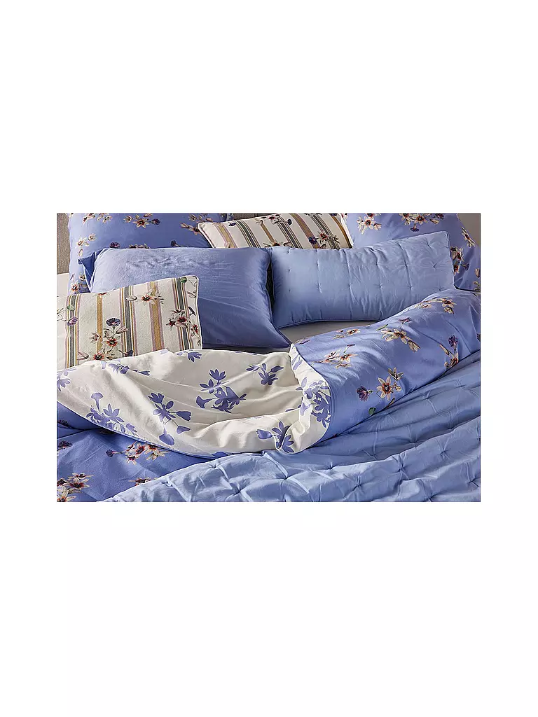 ESSENZA | Biancheria da letto in raso FIORA 70x90cm/140x200cm Lavander Blue |