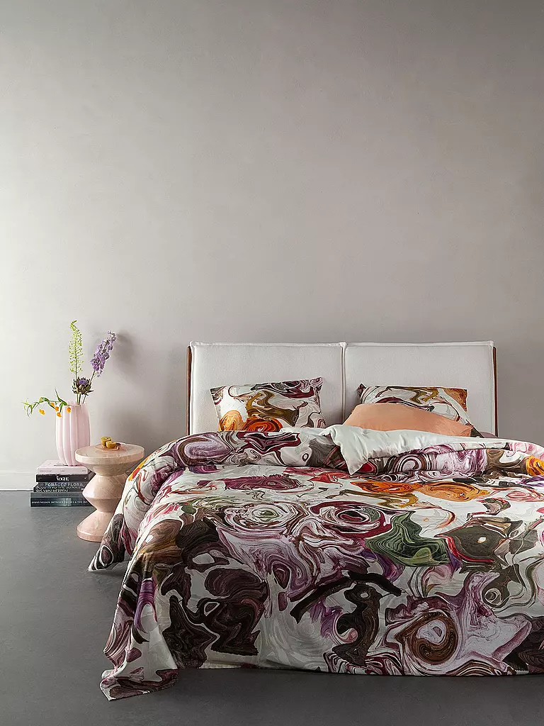 ESSENZA | Biancheria da letto in raso ISALINE 70x90cm/140x200cm Vanilla | Beige