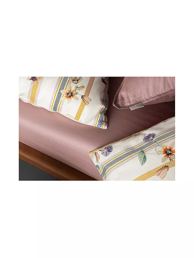 ESSENZA | Biancheria da letto in raso ROSELINA 70x90cm/140x200cm Vanilla |