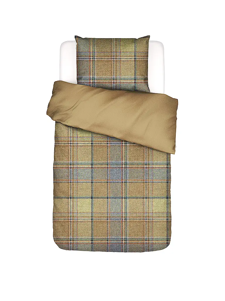 ESSENZA | Biancheria da letto in twill 70x90 cm / 140x200 cm MEAU Camel | Senape