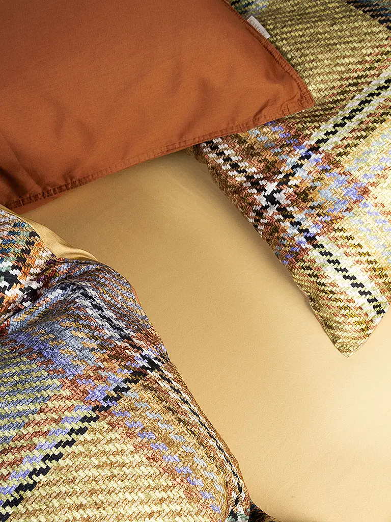 ESSENZA | Biancheria da letto in twill 70x90 cm / 140x200 cm MEAU Camel | Senape