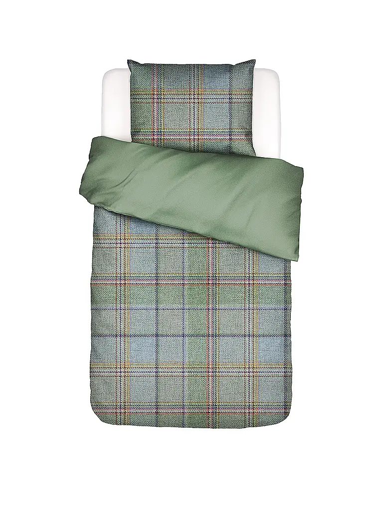 ESSENZA | Biancheria da letto in twill 70x90cm / 140x200cm MEAU Basil Green | Verde chiaro