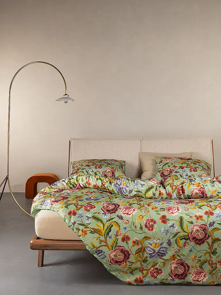 ESSENZA | Biancheria da letto in twill 70x90cm / 140x200cm ROSANELLA Basil Green | Verde chiaro