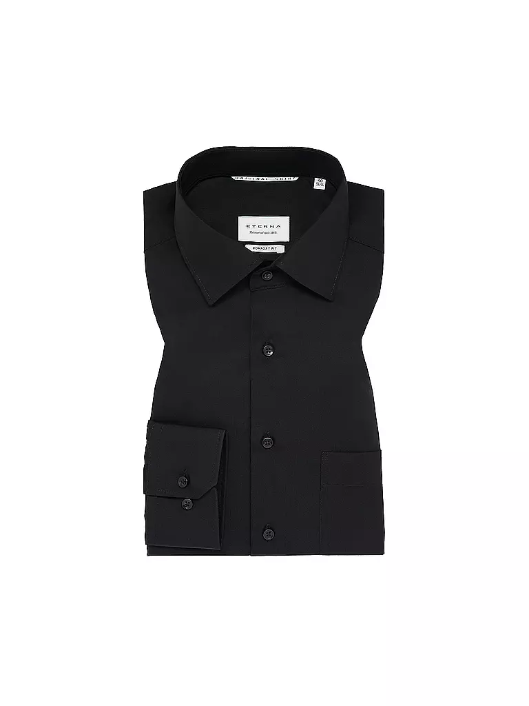 ETERNA | Camicia Comfort Fit | Nero