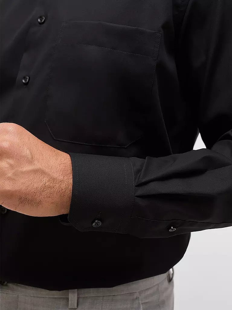 ETERNA | Camicia Comfort Fit | Nero