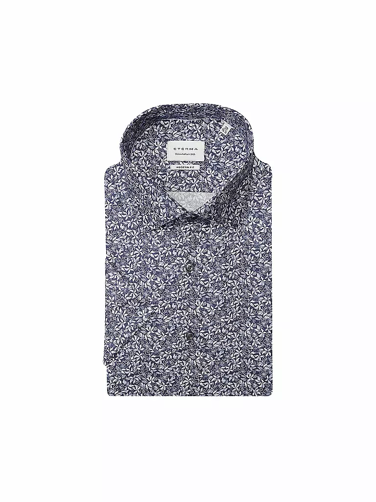 ETERNA | Camicia Modern Fit | Blu scuro