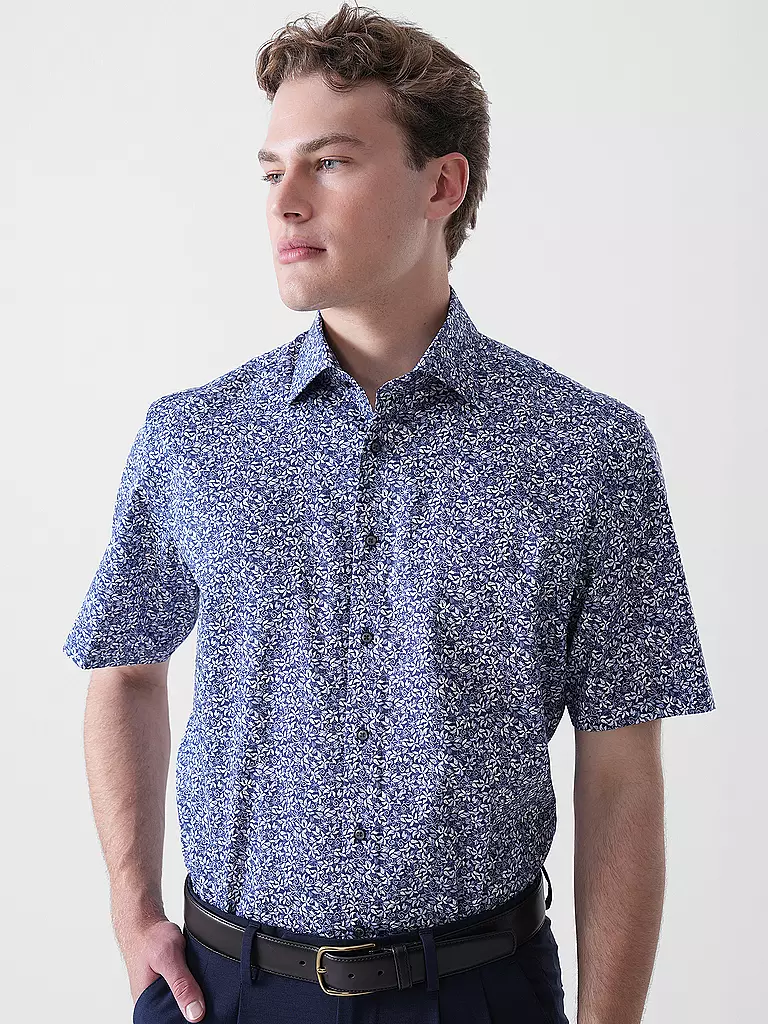 ETERNA | Camicia Modern Fit | Blu scuro