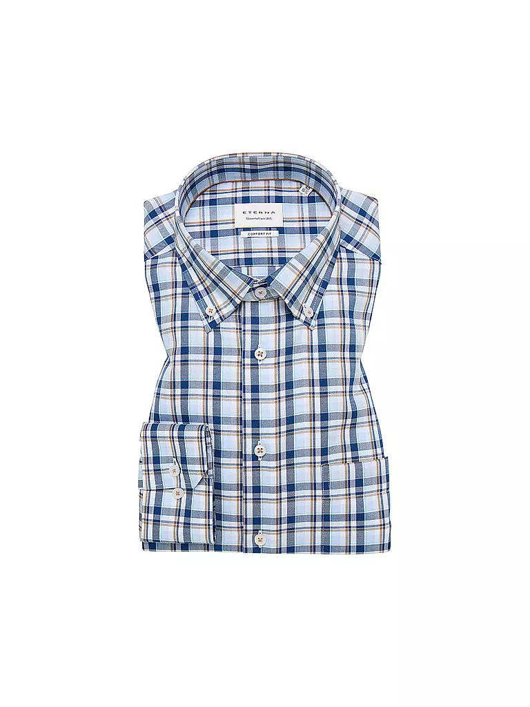 ETERNA | Hemd Comfort Fit | Blu