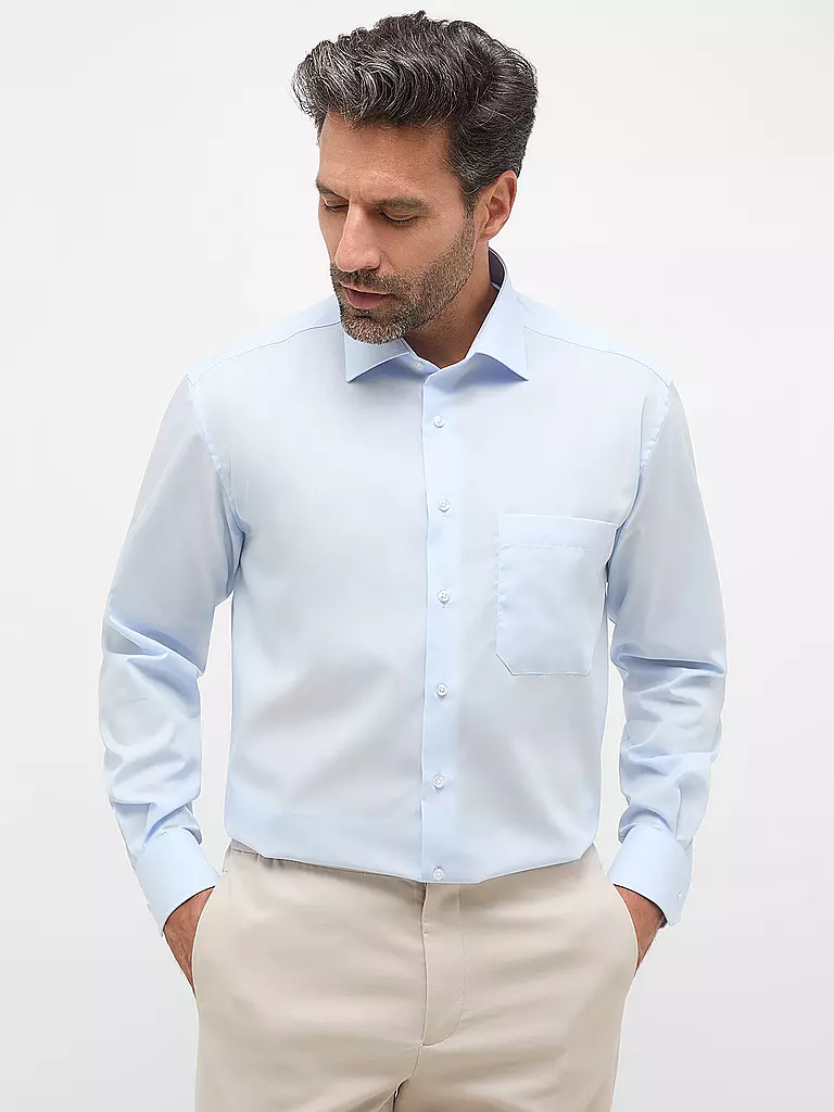 ETERNA | Hemd Comfort Fit | Blu chiaro