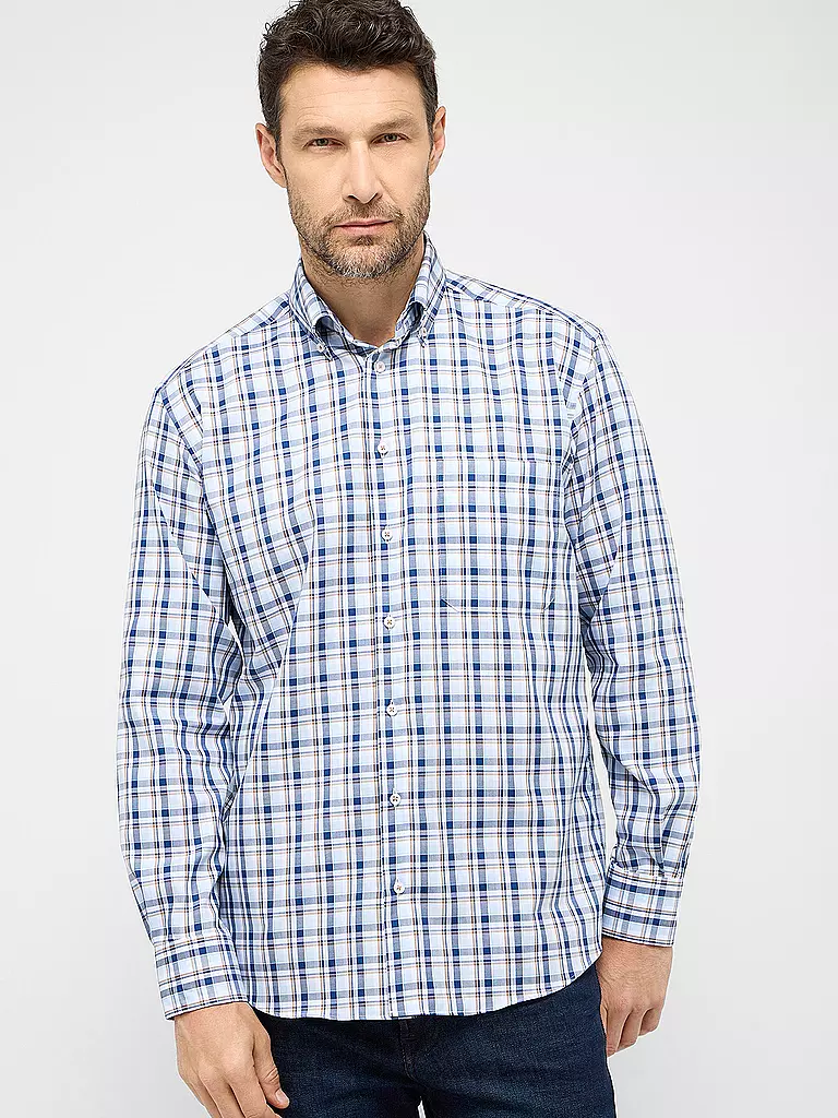 ETERNA | Hemd Comfort Fit | Blu