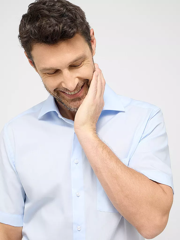 ETERNA | Hemd Modern Fit | Blu chiaro