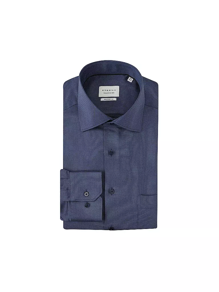 ETERNA | Hemd Regular Fit | Blu scuro