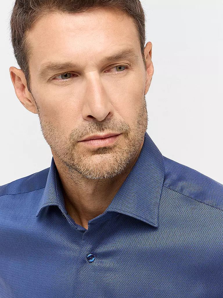 ETERNA | Hemd Regular Fit | Blu scuro