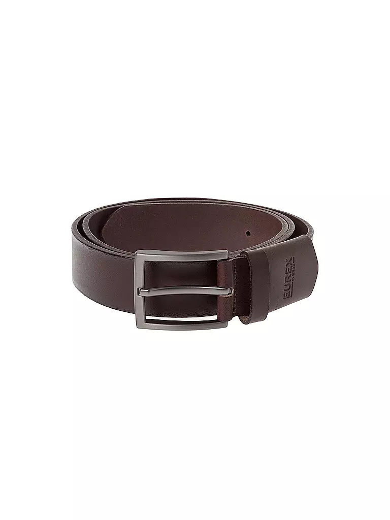 EUREX | Cintura in pelle | Marrone