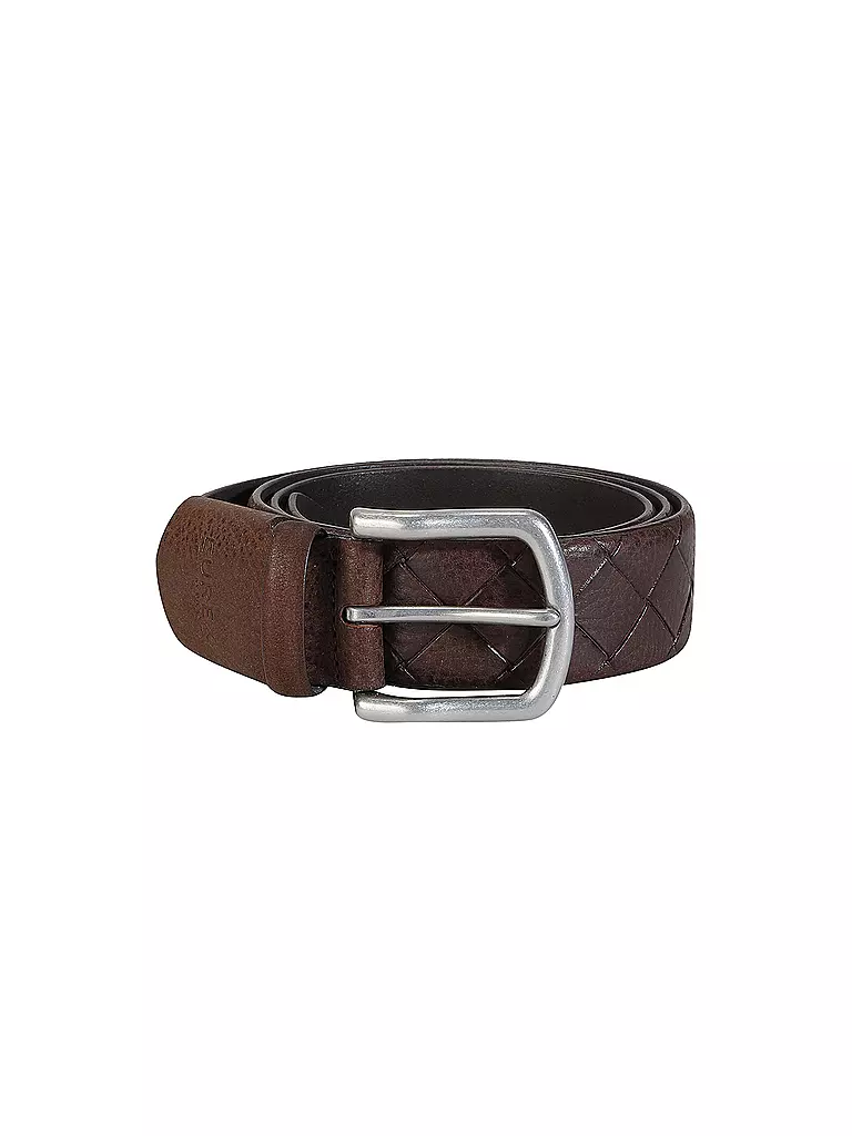 EUREX | Cintura in pelle | Marrone
