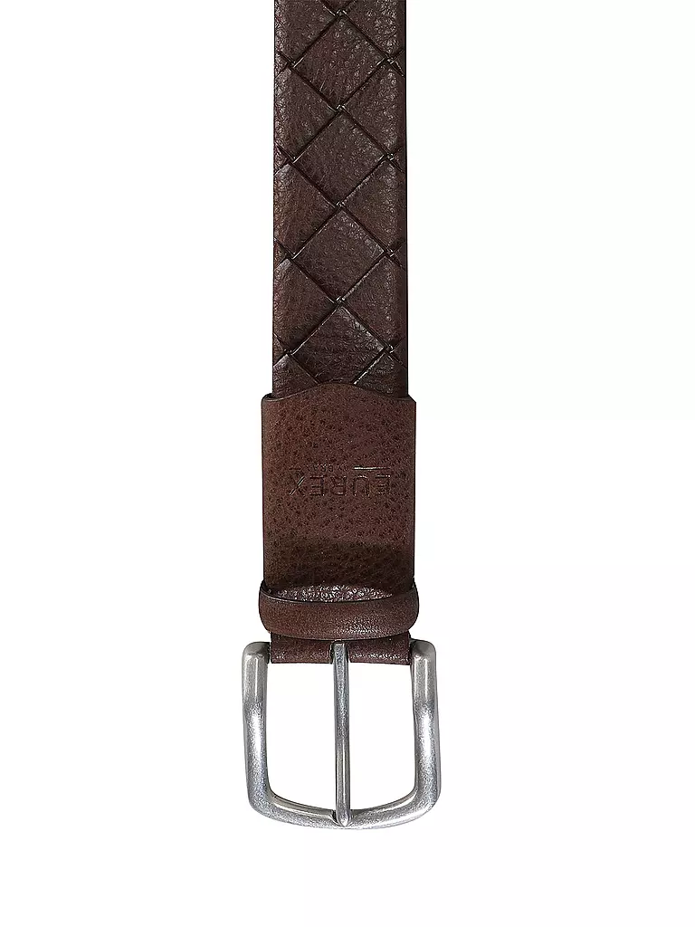 EUREX | Cintura in pelle | Marrone