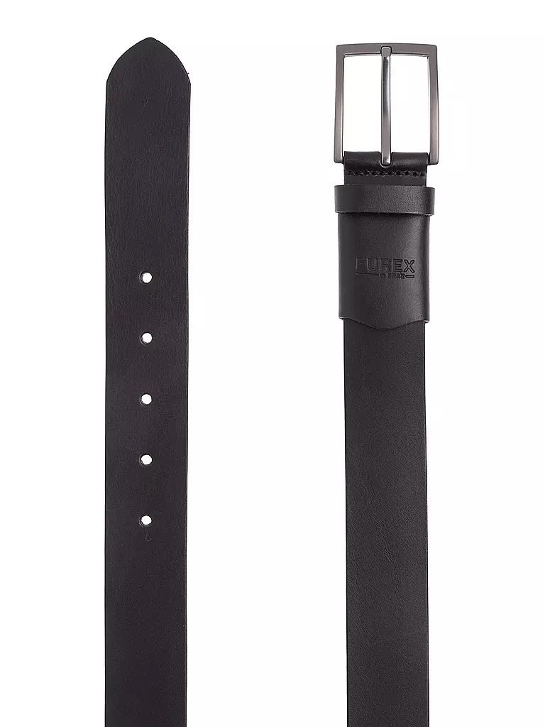 EUREX | Cintura in pelle | Nero