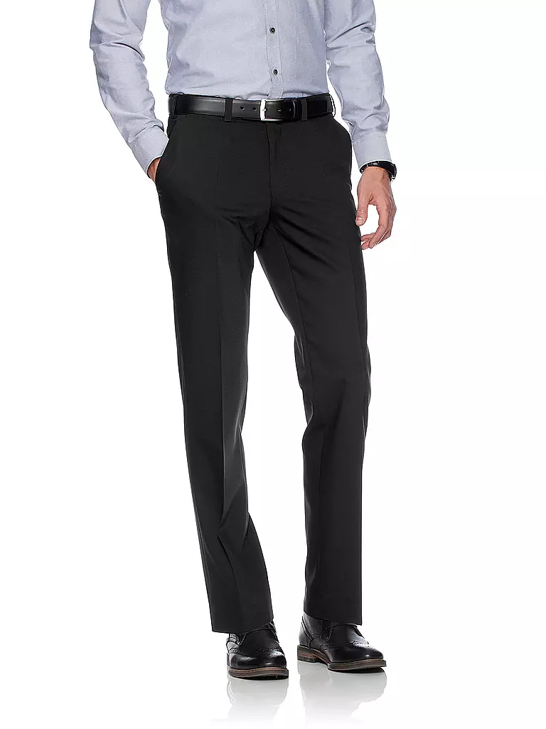 EUREX | Pantaloni di lana Jan 317 | Nero
