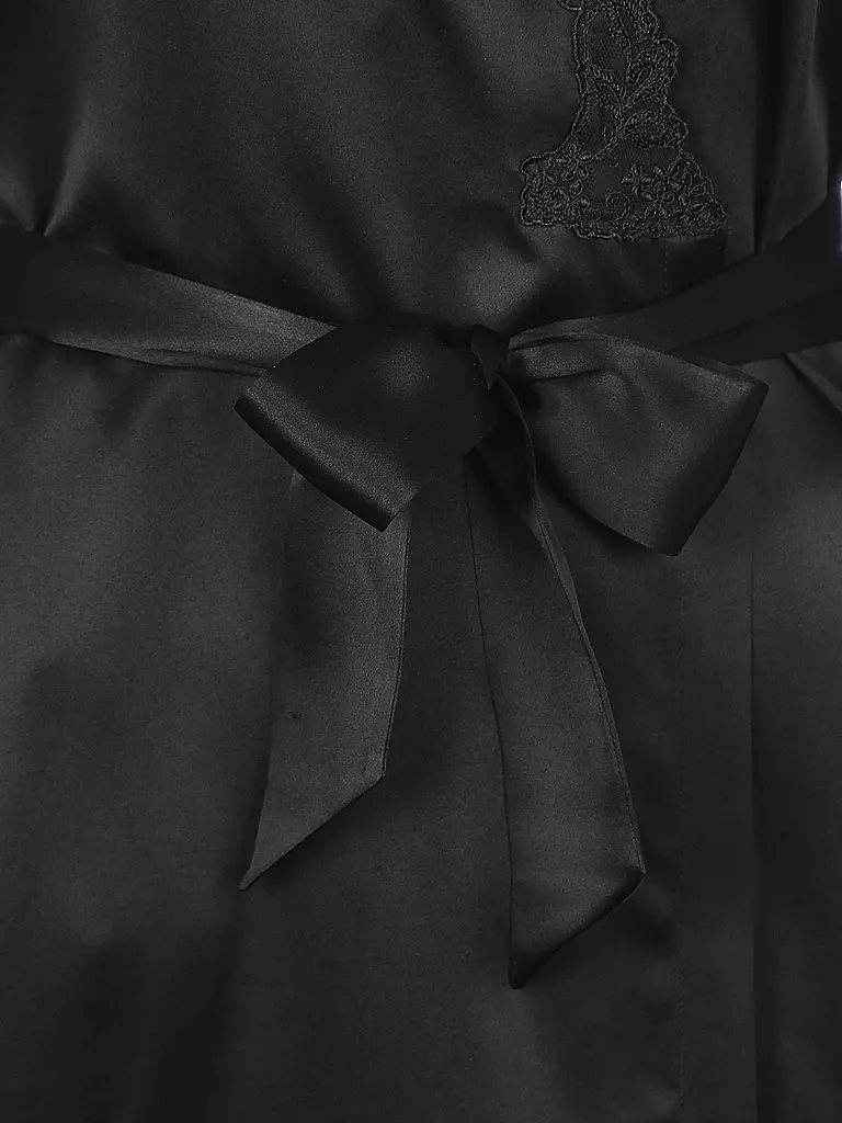 EVA BITZER | Vestaglia di seta | Nero