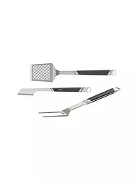 EVERDURE BY HESTON BLUMENTHAL | Set di posate da barbecue Premium, 3 pezzi, L, acciaio/opaco | Argento