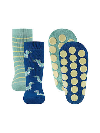 EWERS | Calzini ABS per bambini, confezione da 2, blu/menta