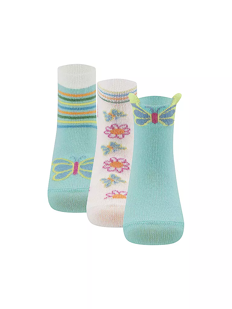 EWERS | Calzini da neonato, confezione da 3, azzurro | Blu chiaro