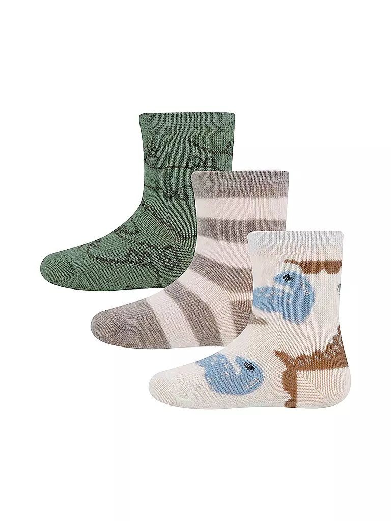 EWERS | Calzini da neonato, confezione da 3, bianco sporco | Crema