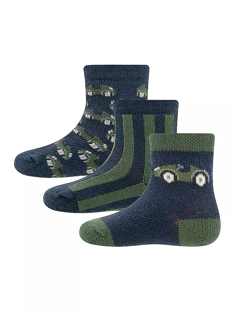 EWERS | Calzini da neonato, confezione da 3, blu navy | Blu scuro