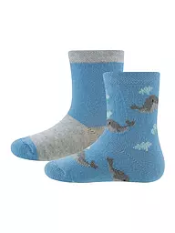 EWERS | Calzini da neonato confezione da 2 azzurro | Blu chiaro