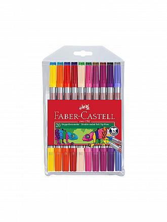 FABER-CASTELL | Pennarello a doppia punta, confezione da 20