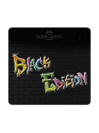 FABER-CASTELL | Black Edition Pastelli Colorati 24 Pezzi Astuccio in Metallo