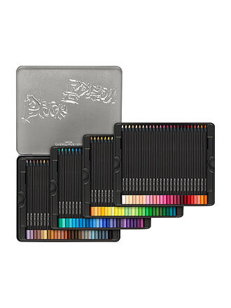 FABER-CASTELL | Pastelli colorati Black Edition, set da 100 in custodia di metallo