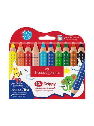 FABER-CASTELL | Set da 10 matite colorate Grippy