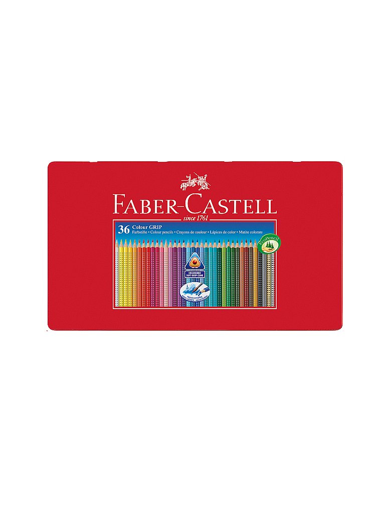 Pastelli Colour Grip, set da 36 in astuccio di metallo nessun colore